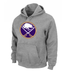 NHL Men's Buffalo Sabres Big & Tall Logo Hoodie - Grey