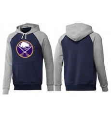 NHL Men's Buffalo Sabres Big & Tall Logo Hoodie - Navy/Grey