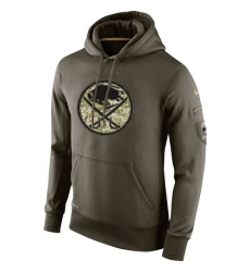 NHL Men's Buffalo Sabres Nike Olive Salute To Service KO Performance Hoodie