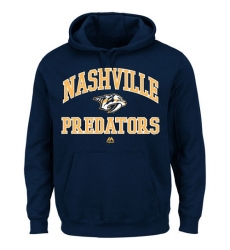 NHL Men's Nashville Predators Majestic Heart & Soul Hoodie - Navy Blue