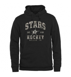 NHL Men's Dallas Stars Black Camo Stack Pullover Hoodie