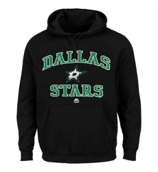 NHL Men's Dallas Stars Majestic Heart & Soul Hoodie - Black