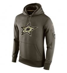 NHL Men's Dallas Stars Nike Olive Salute To Service KO Performance Hoodie