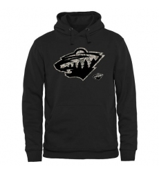 NHL Men's Minnesota Wild Black Rink Warrior Pullover Hoodie