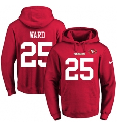 NFL Men's Nike San Francisco 49ers #25 Jimmie Ward Red Name & Number Pullover Hoodie