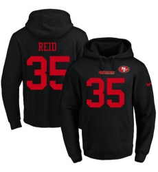 NFL Men's Nike San Francisco 49ers #35 Eric Reid Black Name & Number Pullover Hoodie