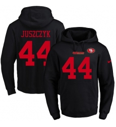 NFL Men's Nike San Francisco 49ers #44 Kyle Juszczyk Black Name & Number Pullover Hoodie