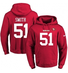 NFL Men's Nike San Francisco 49ers #51 Malcolm Smith Red Name & Number Pullover Hoodie