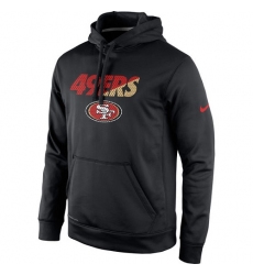 NFL Men's San Francisco 49ers Nike Black Kick Off Staff Performance Pullover Hoodie