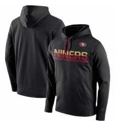 NFL Men's San Francisco 49ers Nike Black Sideline Circuit Pullover Performance Hoodie