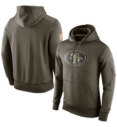 NFL Men's San Francisco 49ers Nike Olive Salute To Service KO Performance Hoodie