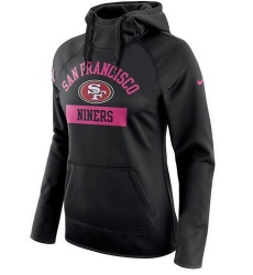 NFL San Francisco 49ers Nike Women's Breast Cancer Awareness Circuit Performance Pullover Hoodie - Black