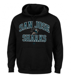 NHL Men's San Jose Sharks Majestic Heart & Soul Hoodie - Black