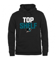 NHL Men's San Jose Sharks Top Shelf Pullover Hoodie - Black