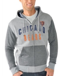 NFL Chicago Bears G-III Sports by Carl Banks Safety Tri-Blend Full-Zip Hoodie - Heathered Gray