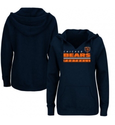 NFL Chicago Bears Majestic Women's Self Determination Pullover Hoodie - Navy