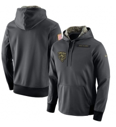 NFL Men's Chicago Bears Nike Anthracite Salute to Service Player Performance Hoodie