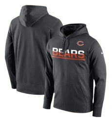 NFL Men's Chicago Bears Nike Sideline Circuit Anthracite Pullover Hoodie