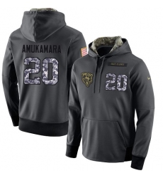 NFL Men's Nike Chicago Bears #20 Prince Amukamara Stitched Black Anthracite Salute to Service Player Performance Hoodie