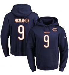 NFL Men's Nike Chicago Bears #9 Jim McMahon Navy Blue Name & Number Pullover Hoodie