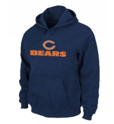 NFL Men's Nike Chicago Bears Authentic Logo Pullover Hoodie - Blue