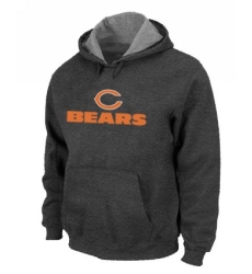 NFL Men's Nike Chicago Bears Authentic Logo Pullover Hoodie - Dark Grey