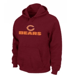 NFL Men's Nike Chicago Bears Authentic Logo Pullover Hoodie - Red