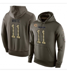 NFL Nike Chicago Bears #11 Kevin White Green Salute To Service Men's Pullover Hoodie