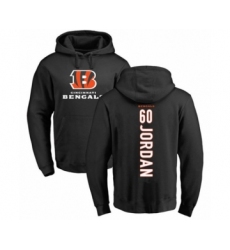 Football Cincinnati Bengals #60 Michael Jordan Black Backer Pullover Hoodie