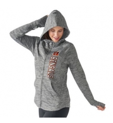 NFL Cincinnati Bengals G-III 4Her by Carl Banks Women's Recovery Full-Zip Hoodie - Heathered Gray