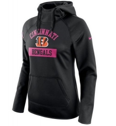 NFL Cincinnati Bengals Nike Women's Breast Cancer Awareness Circuit Performance Pullover Hoodie - Black