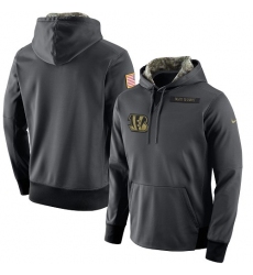 NFL Men's Cincinnati Bengals Nike Anthracite Salute to Service Player Performance Hoodie