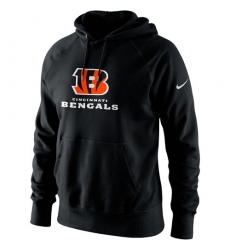 NFL Men's Cincinnati Bengals Nike Black Lockup Pullover Hoodie