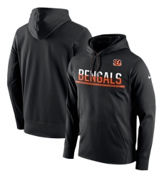 NFL Men's Cincinnati Bengals Nike Black Sideline Circuit Pullover Performance Hoodie