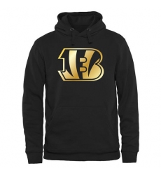 NFL Men's Cincinnati Bengals Pro Line Black Gold Collection Pullover Hoodie