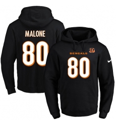 NFL Men's Nike Cincinnati Bengals #80 Josh Malone Black Name & Number Pullover Hoodie