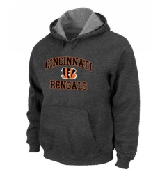 NFL Men's Nike Cincinnati Bengals Heart & Soul Pullover Hoodie - Dark Grey