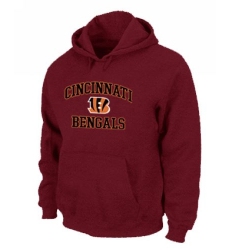 NFL Men's Nike Cincinnati Bengals Heart & Soul Pullover Hoodie - Red