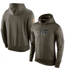 NFL Men's Buffalo Bills Nike Olive Salute To Service KO Performance Hoodie