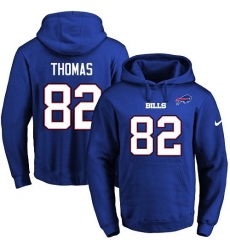 NFL Men's Nike Buffalo Bills #82 Logan Thomas Royal Blue Name & Number Pullover Hoodie