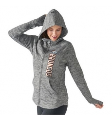 NFL Denver Broncos G-III 4Her by Carl Banks Women's Recovery Full-Zip Hoodie - Heathered Gray