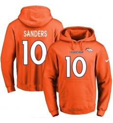 NFL Men's Nike Denver Broncos #10 Emmanuel Sanders Orange Name & Number Pullover Hoodie