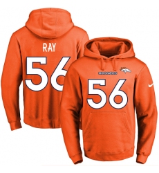 NFL Men's Nike Denver Broncos #56 Shane Ray Orange Name & Number Pullover Hoodie