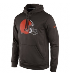 NFL Cleveland Browns Nike Practice Performance Pullover Hoodie - Brown