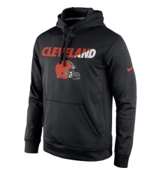 NFL Men's Cleveland Browns Nike Black Kick Off Staff Performance Pullover Hoodie