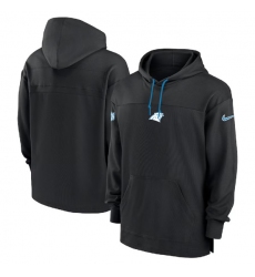 Men's Carolina Panthers Black Performance Pullover Hoodie