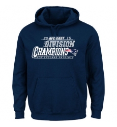 NFL Men's New England Patriots Majestic Navy 2015 AFC East Division Champions Pullover Hoodie