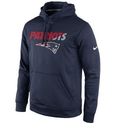 NFL Men's New England Patriots Nike Navy Kick Off Staff Performance Pullover Hoodie