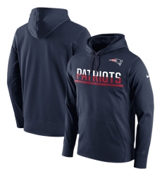 NFL Men's New England Patriots Nike Navy Sideline Circuit Pullover Performance Hoodie