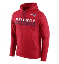 NFL Men's New England Patriots Nike Sideline Circuit Red Pullover Hoodie